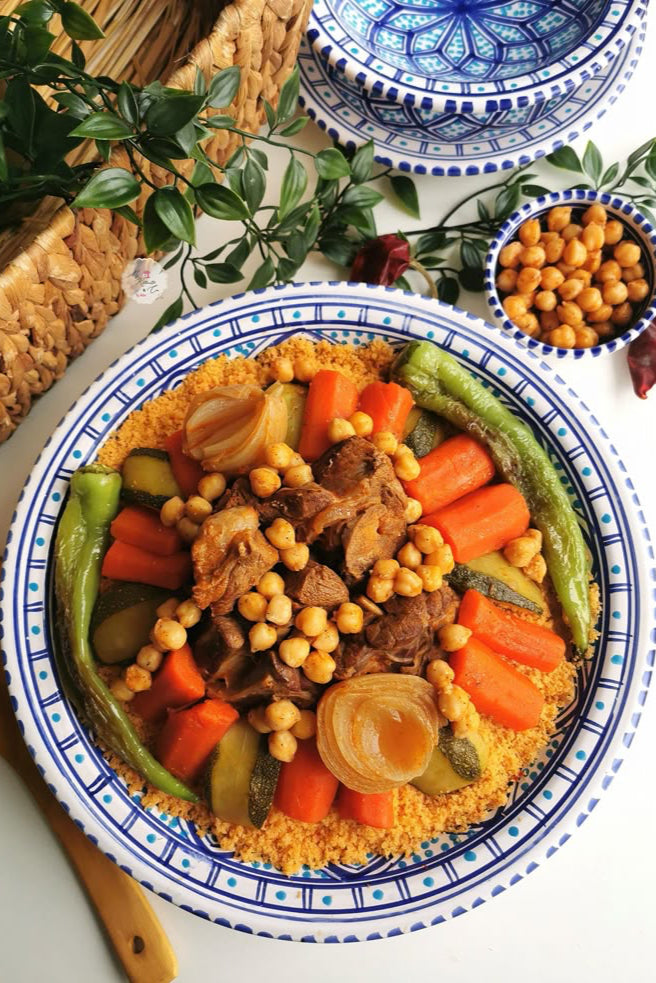 Couscous (bouillon, viande et semoule) 1 personne